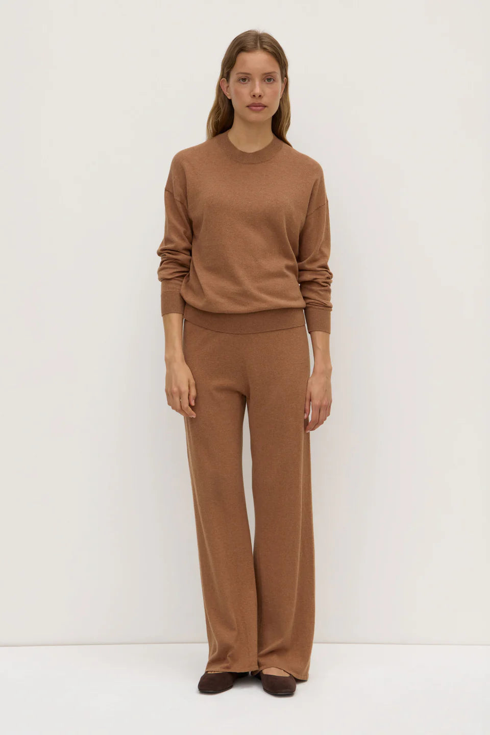 Assembly Label Cotton Cashmere Lounge Sweater Fawn