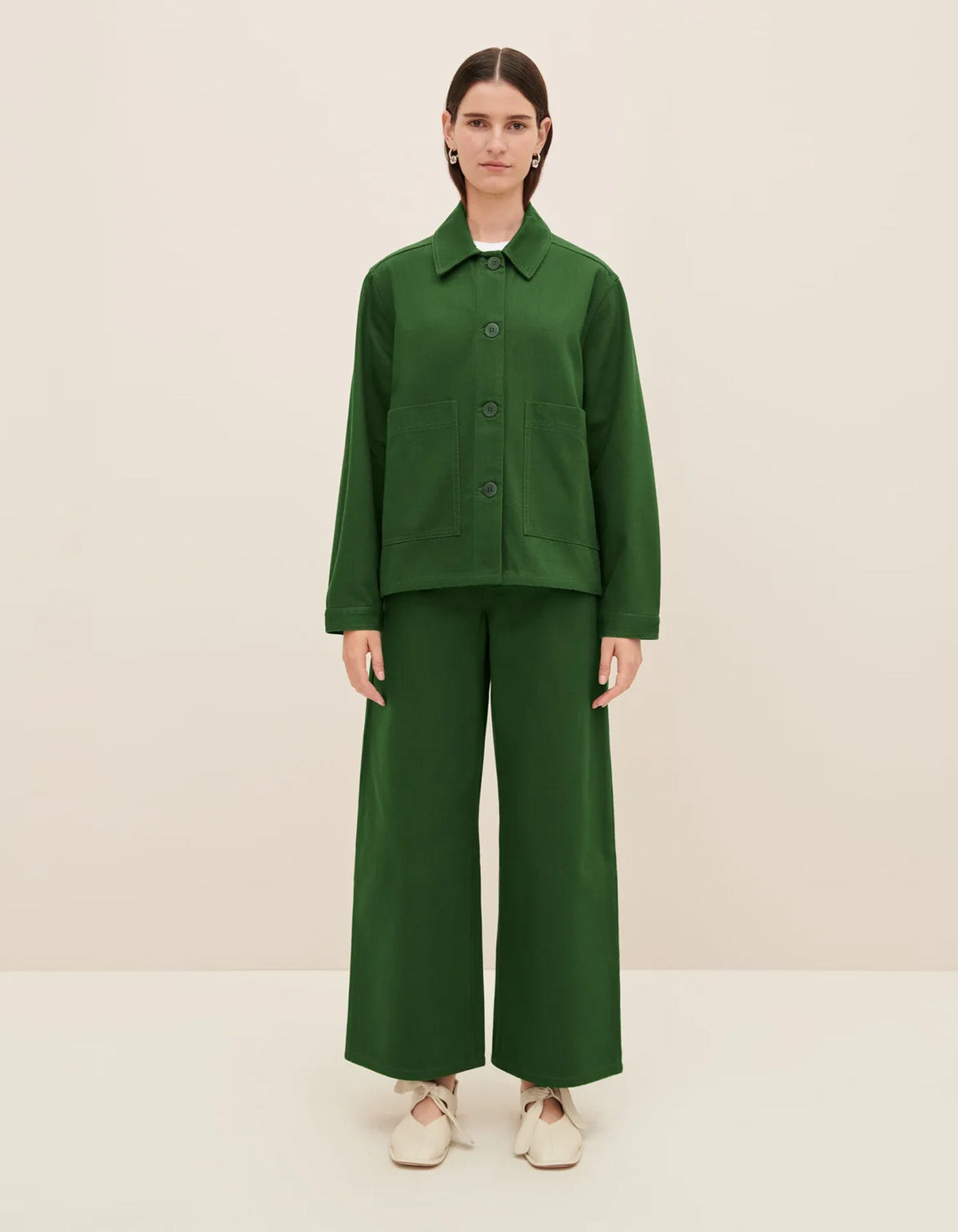 Kowtow Felix Jacket Green Denim