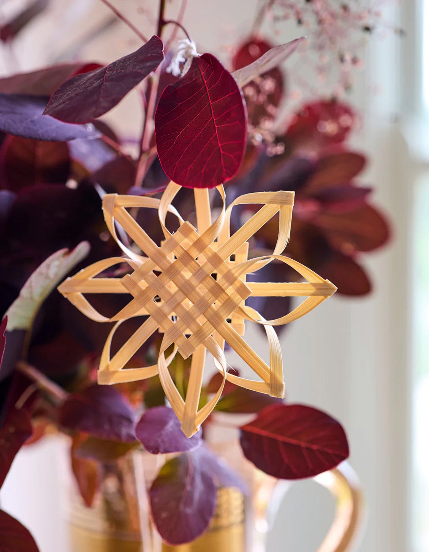 Robert Gordon Set Of 3 Woven Snowflake Decorations