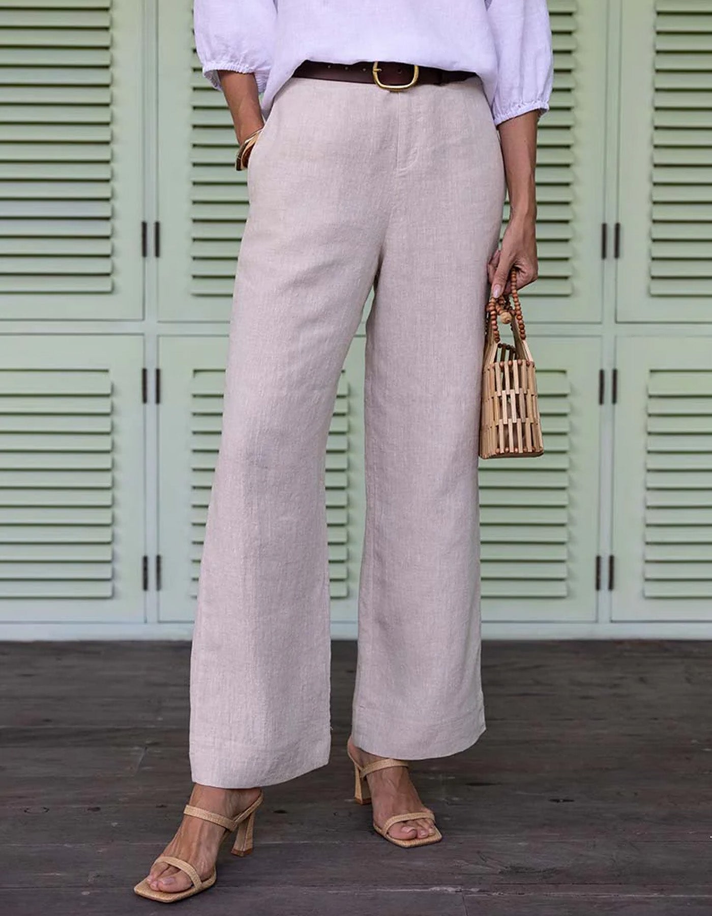 Humidity Fleetwood Linen Pants Natural