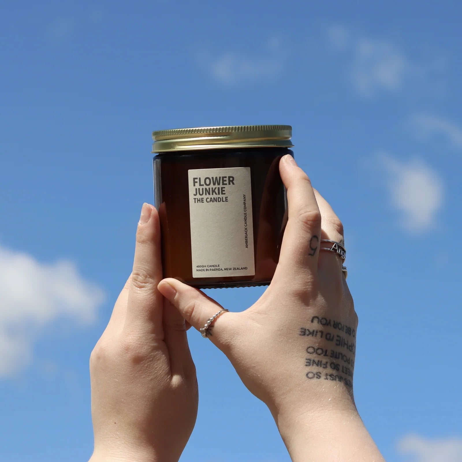 Amberjack Large Flower Junkie Candle