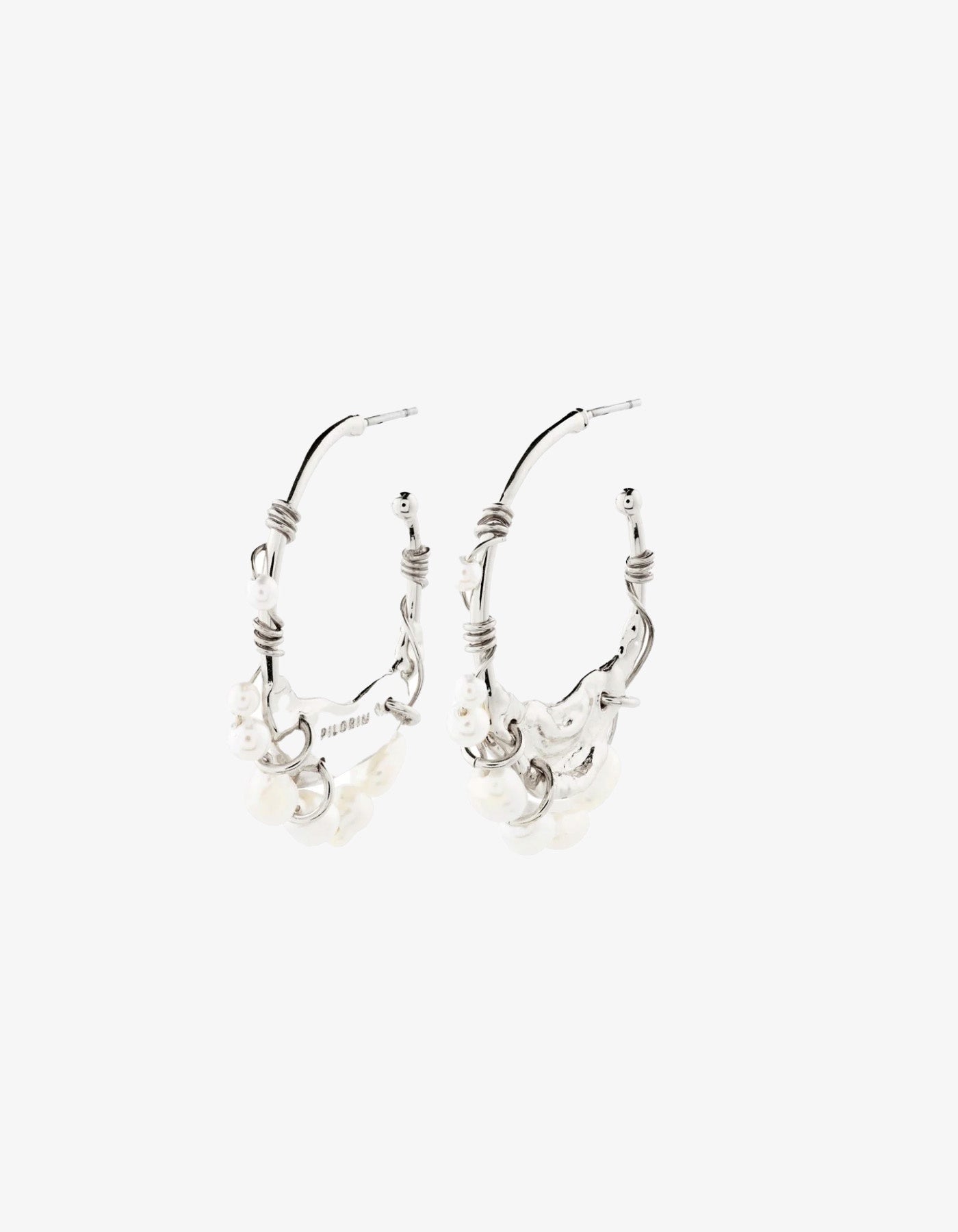 Pilgrim Focus Earrings Silver