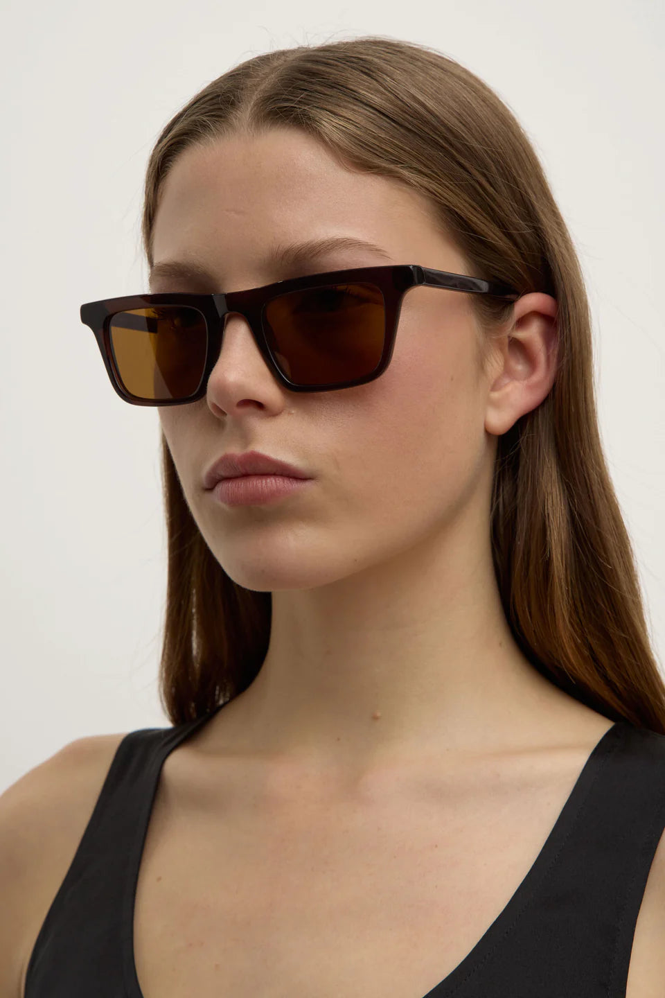 Assembly Label Angular D-Frame Ganache Sunglasses
