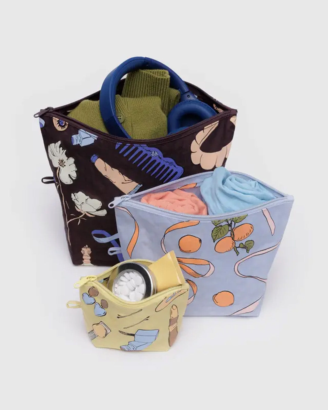 Baggu Go Pouch Set Of 3 Get Ready With Me