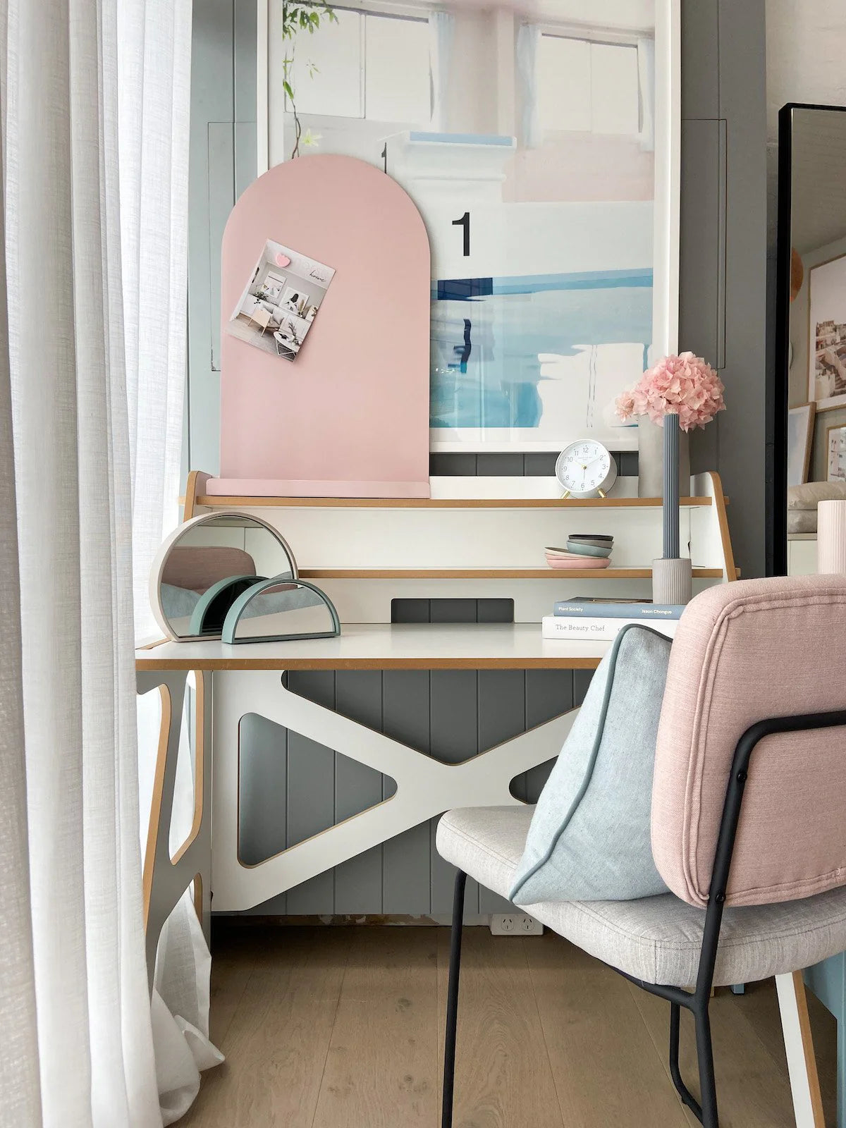 Growme Moodyboard Magnetic Board - Blush Pink