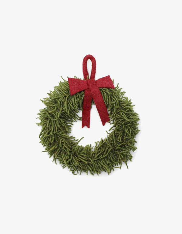Gry & Sif Mini Wreath with Red Bow