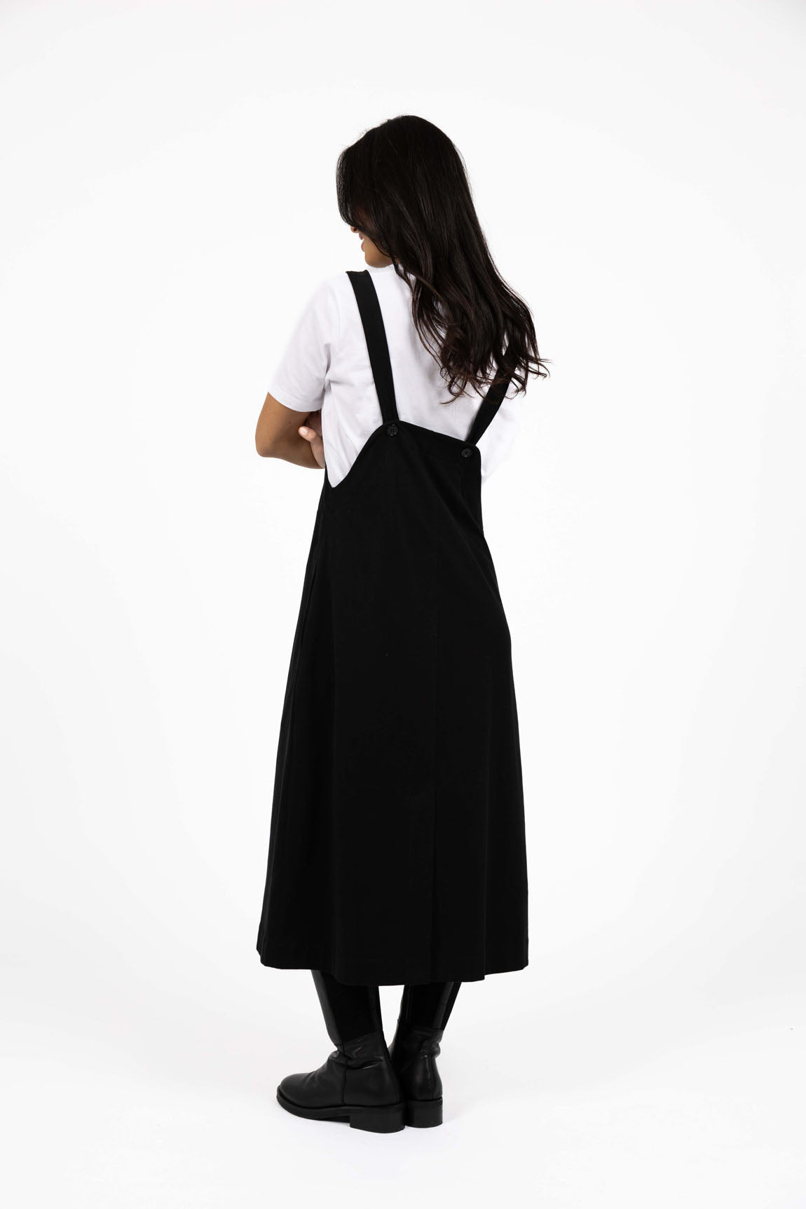 Humidity T-Shirt Pinafore Dress Black