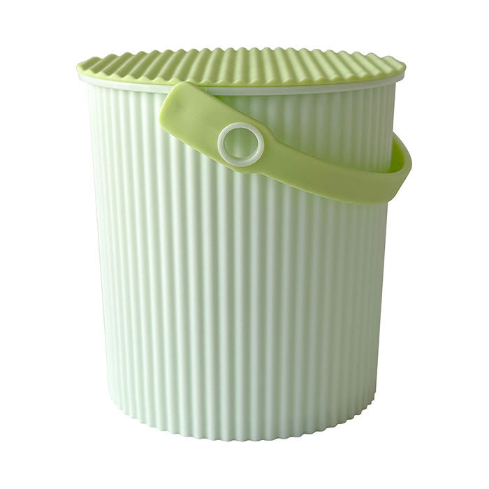 Hachiman Omnioutil Macaron Baby Bucket with Lid - Melon (0.7 Ltr)