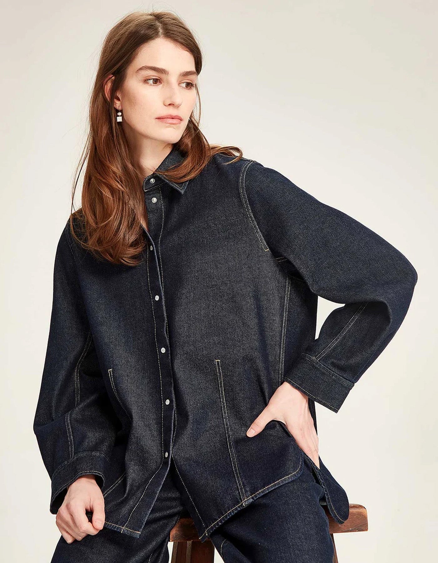 Sills Hailey Denim Shirt Dark Wash