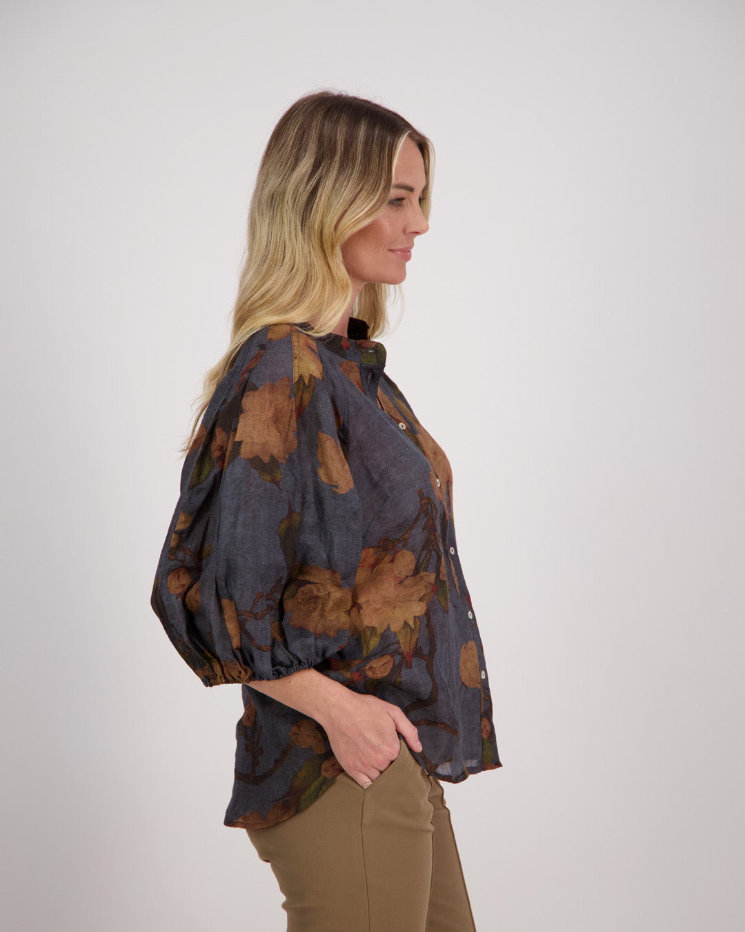 Briarwood Harlow Top Petrol Floral