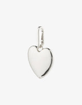 Pilgrim Charm Recycled Maxi Heart Pendant Silver