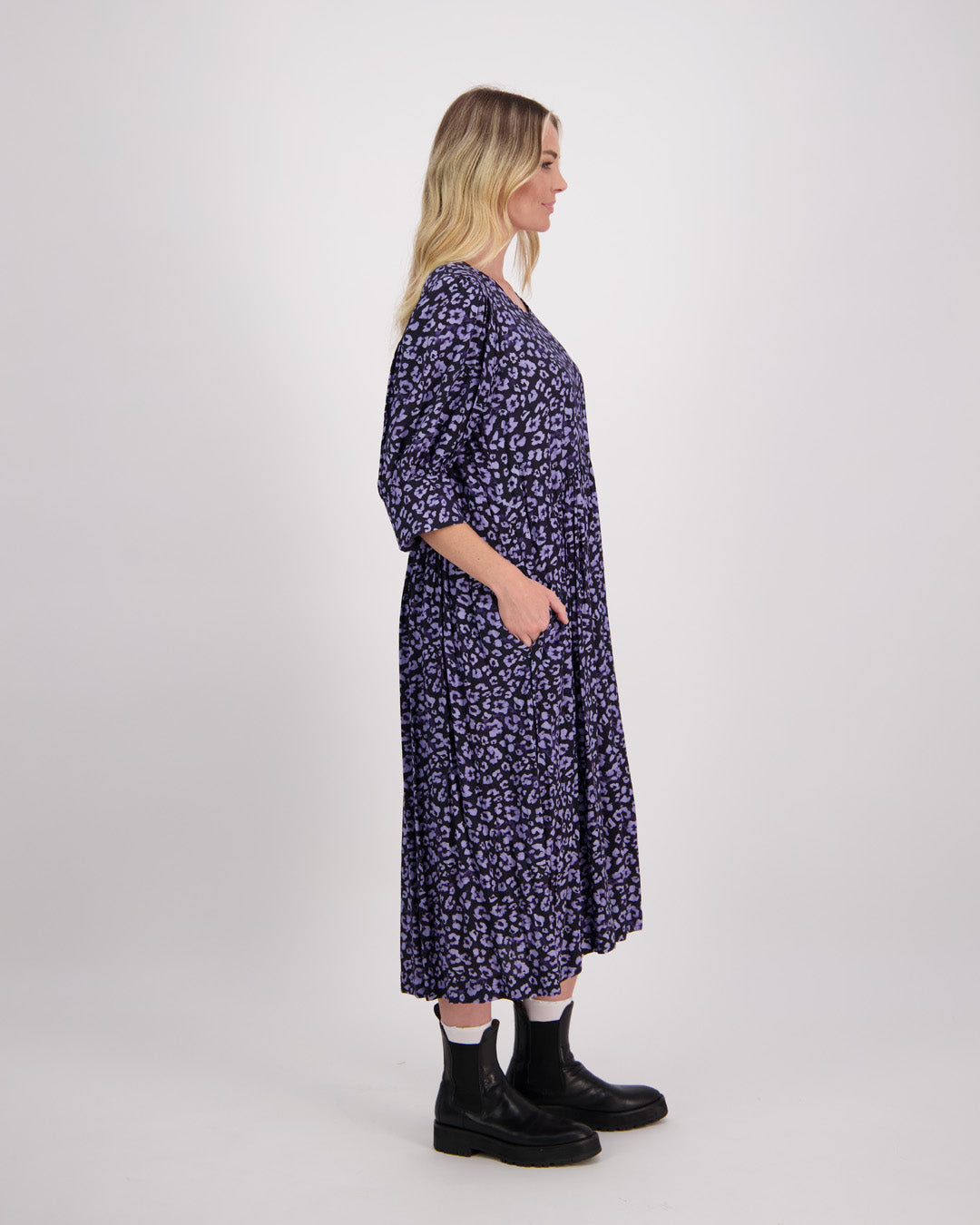 Briarwood Heather Dress Blue Animal