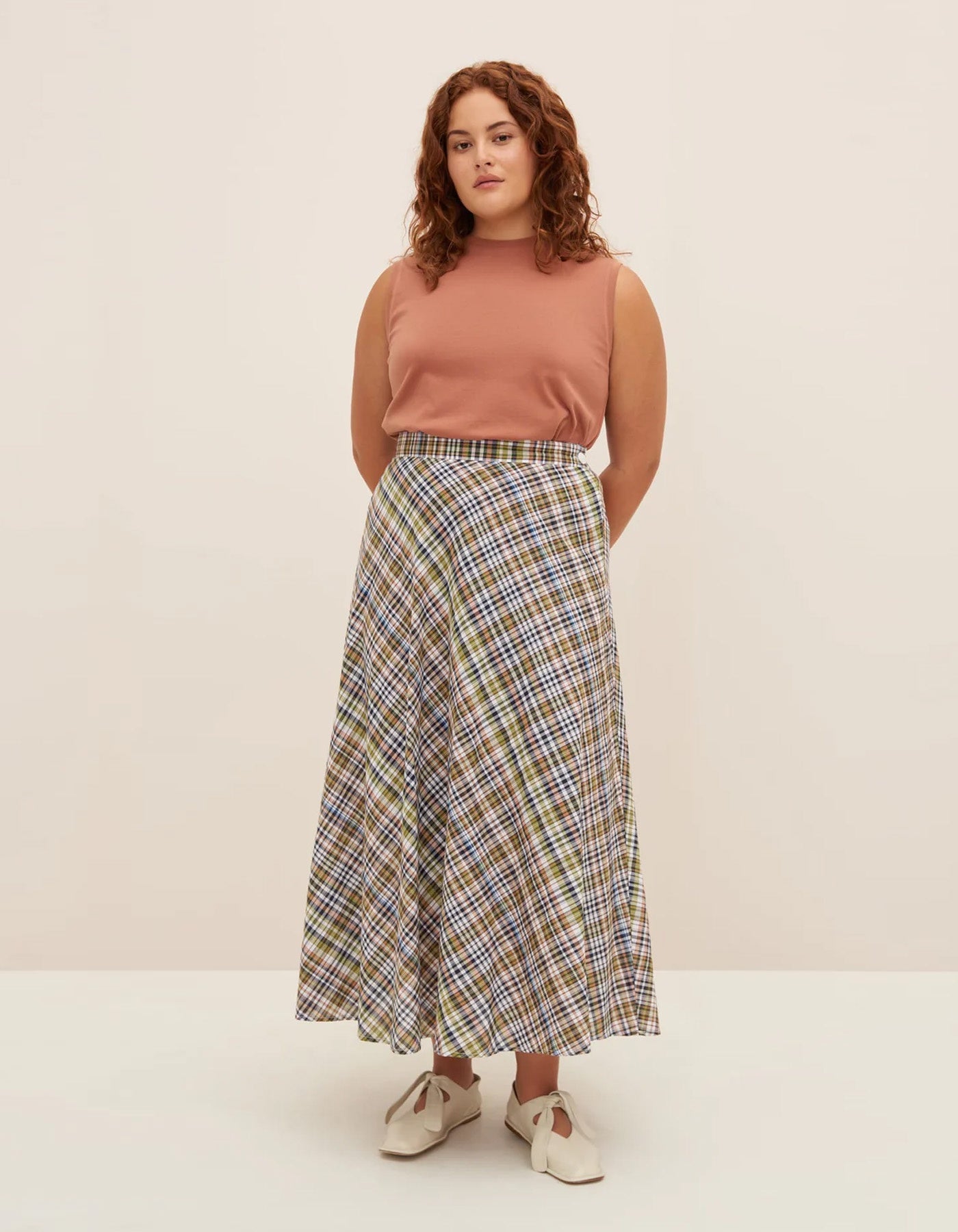 Kowtow Helene Skirt Vista Check