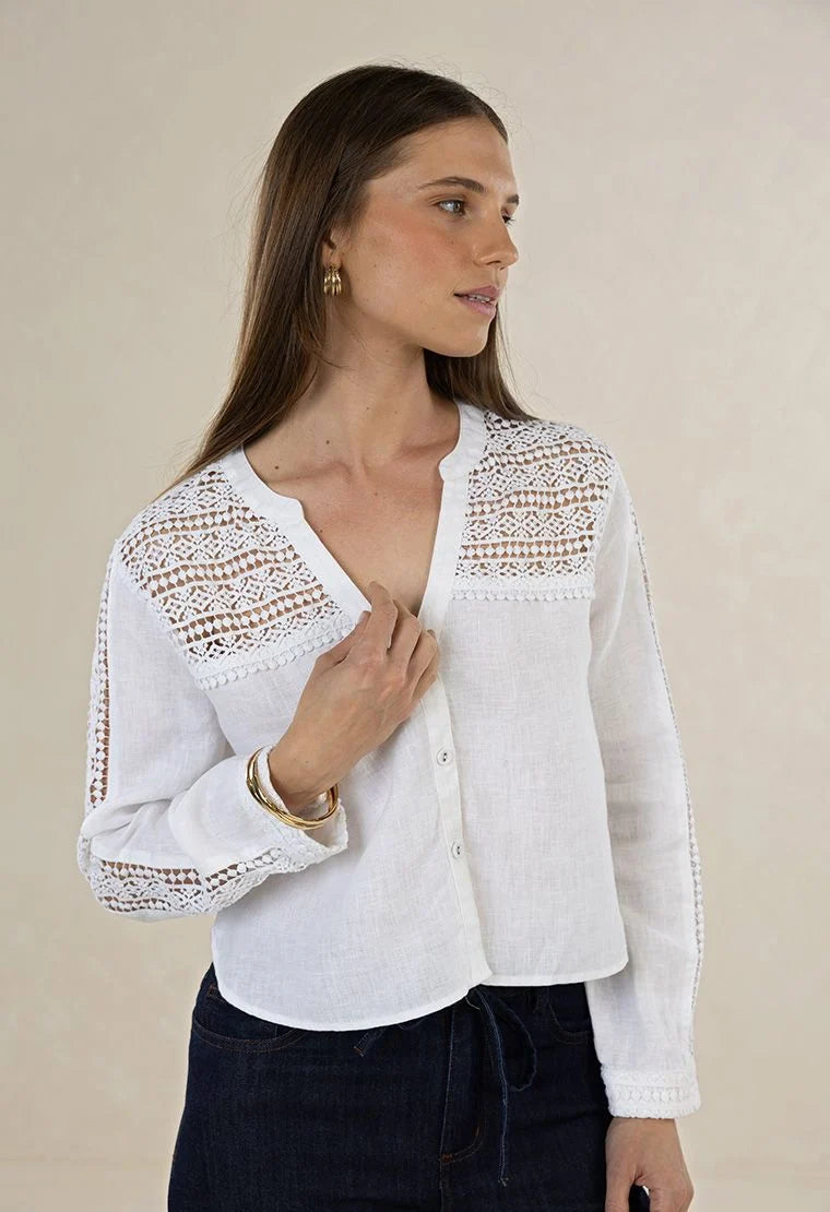 Humidity Delphie Shirt White