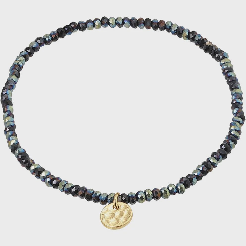 Pigrim Indie Bracelet Grey Gold Plated