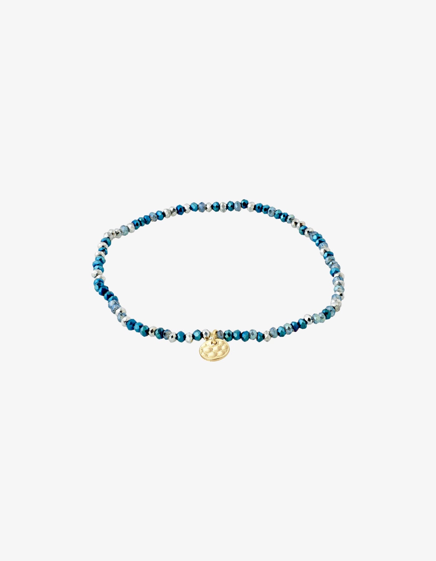 Pilgrim Indie Bracelet Blue Gold Plated