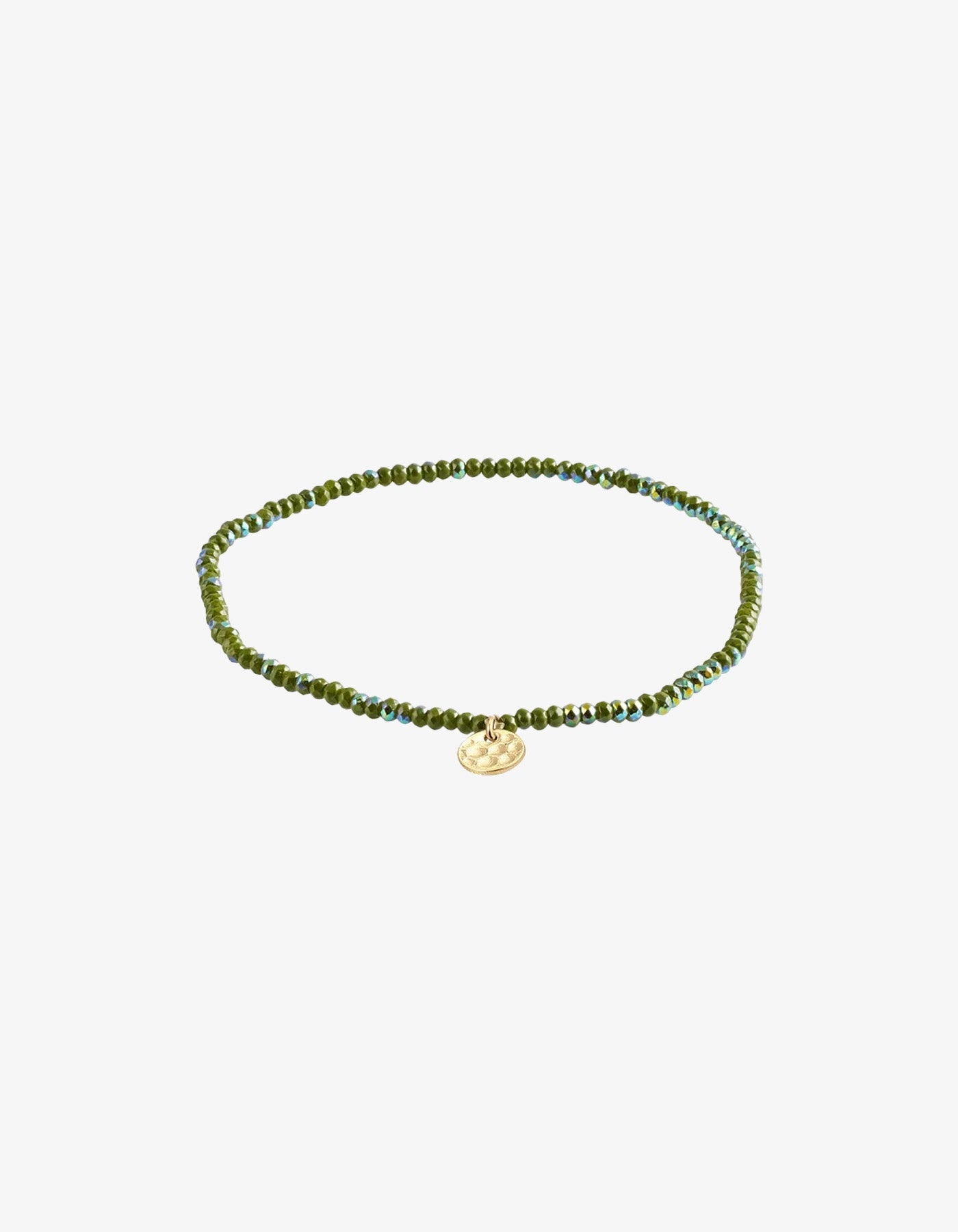 Pilgrim Indie Bracelet Green Gold Plated