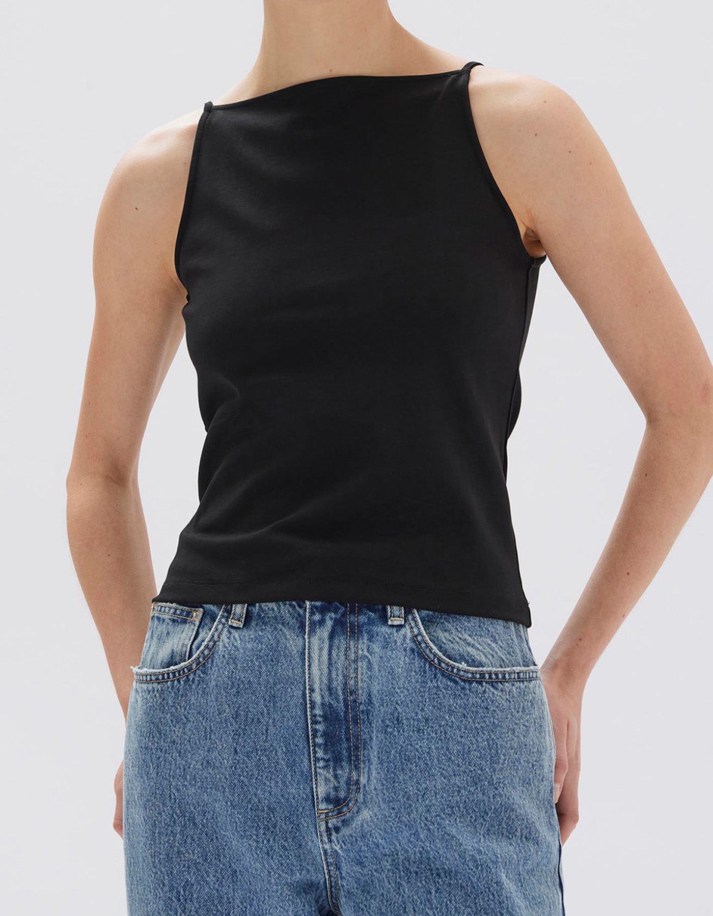 Assembly Label Ines Jersey Tank Black