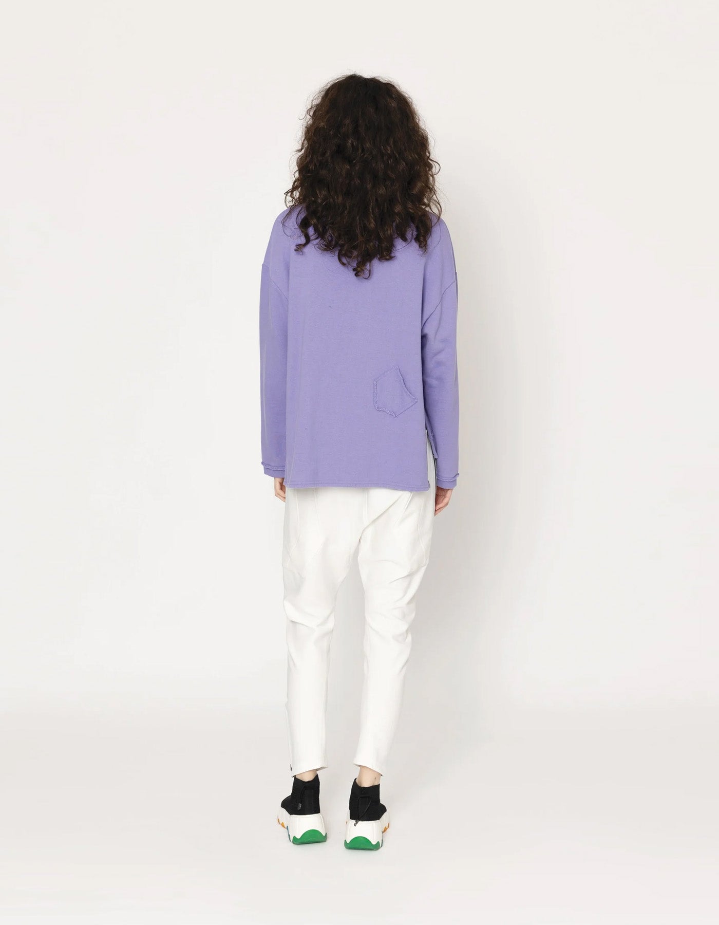 Blacklist Ivory Sweatshirt Lavender