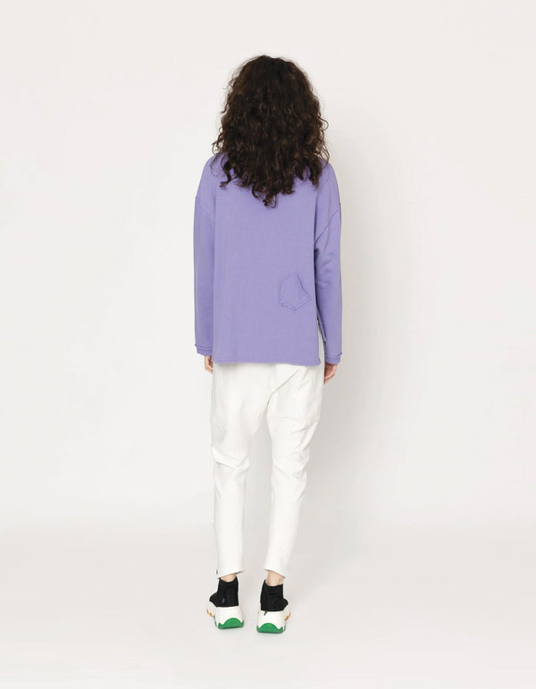 Blacklist Ivory Sweatshirt Lavender