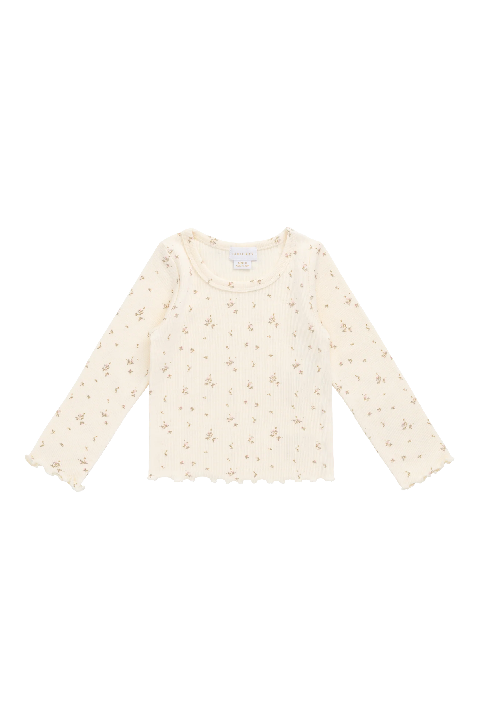 Jamie Kay Organic Cotton Fine Rib Agathe Top - Dina Antique