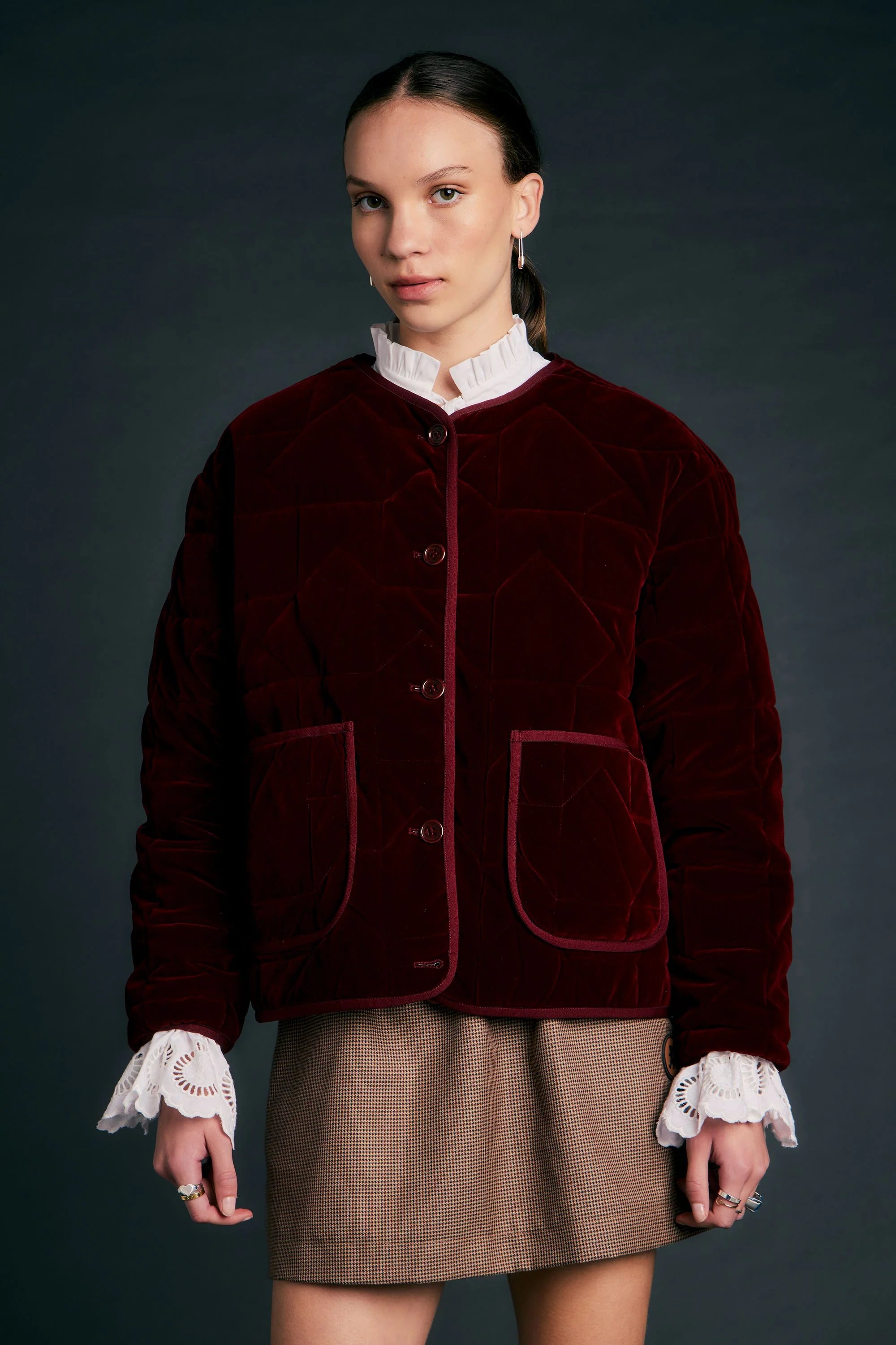Karen Walker Ashford Jacket Merlot