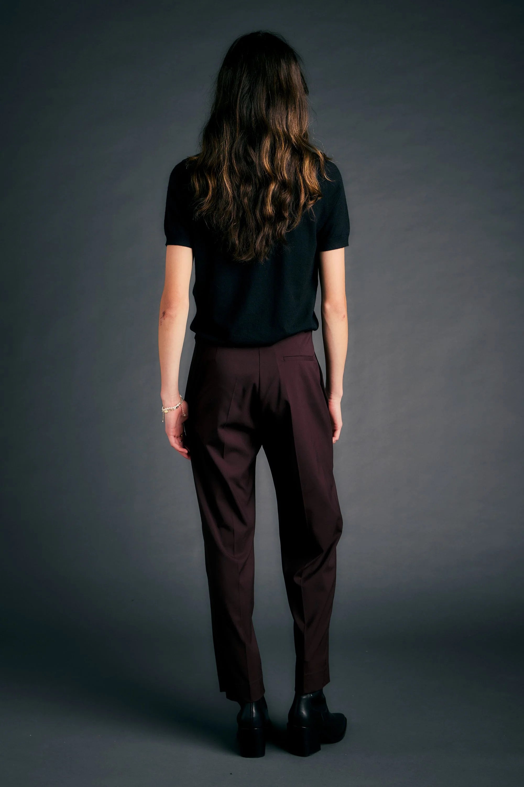 Karen Walker Dark Matter Trousers Everyday Suiting Plum