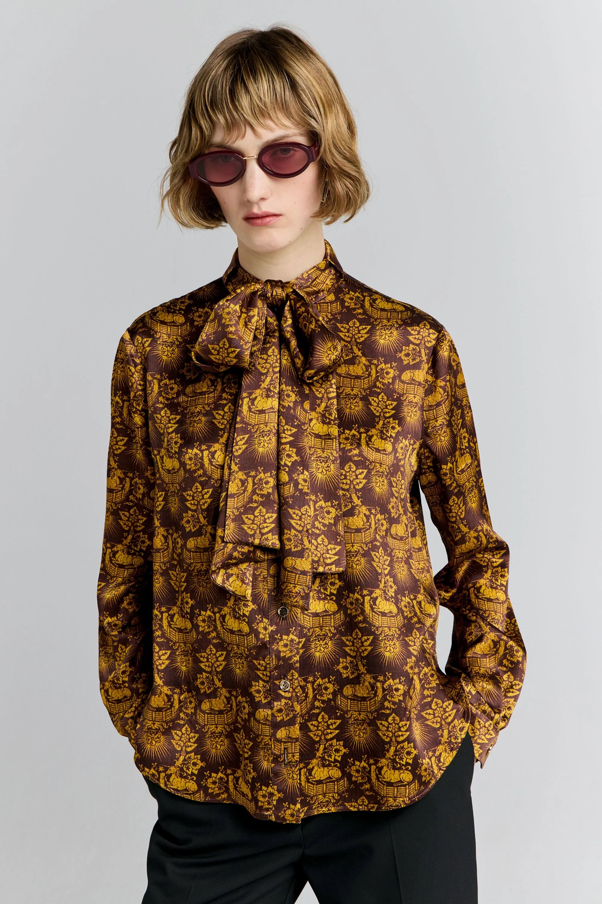 Karen Walker Deb Shirt Chocolate Multi