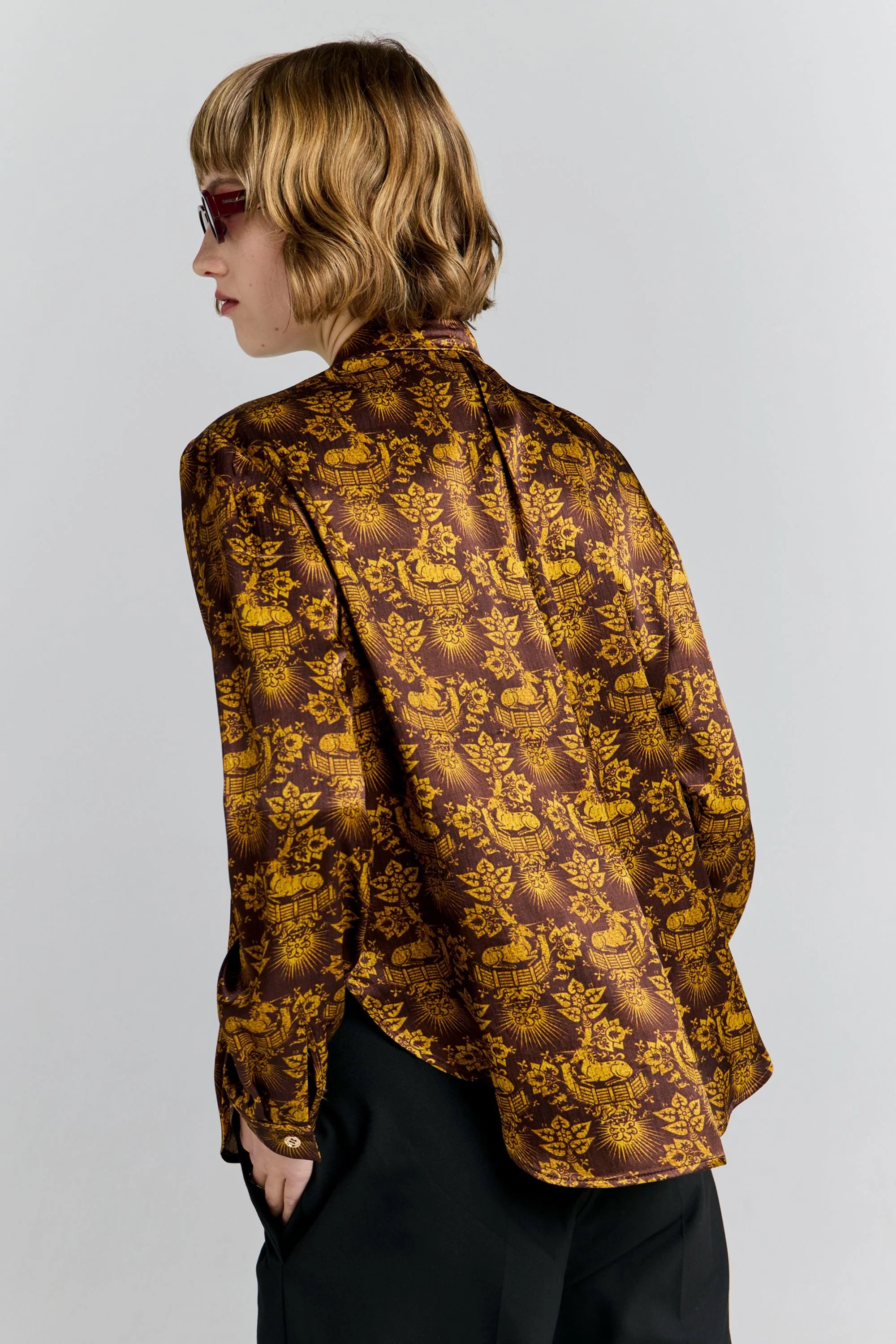 Karen Walker Deb Shirt Chocolate Multi