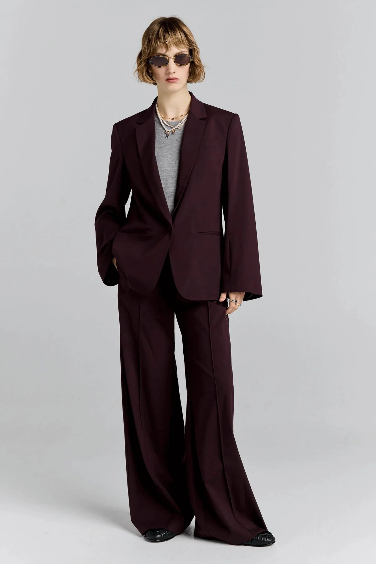 Karen Walker Frontier Jacket Plum