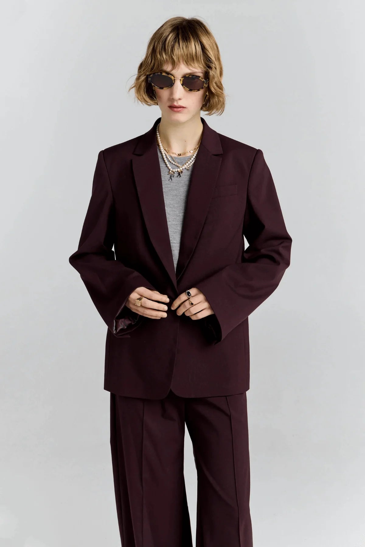 Karen Walker Frontier Jacket Plum