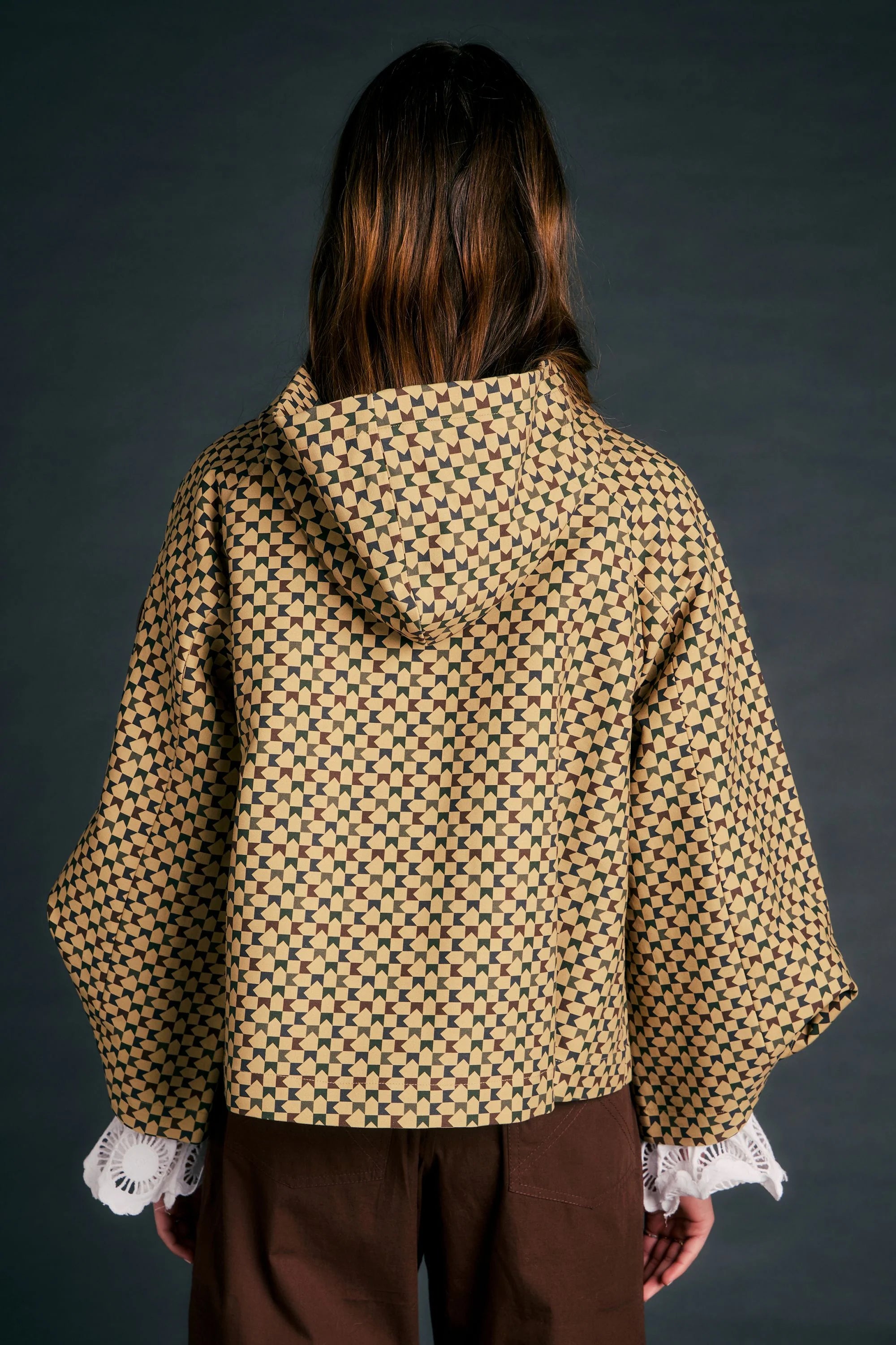 Karen Walker Overtime Jacket Tan Multi