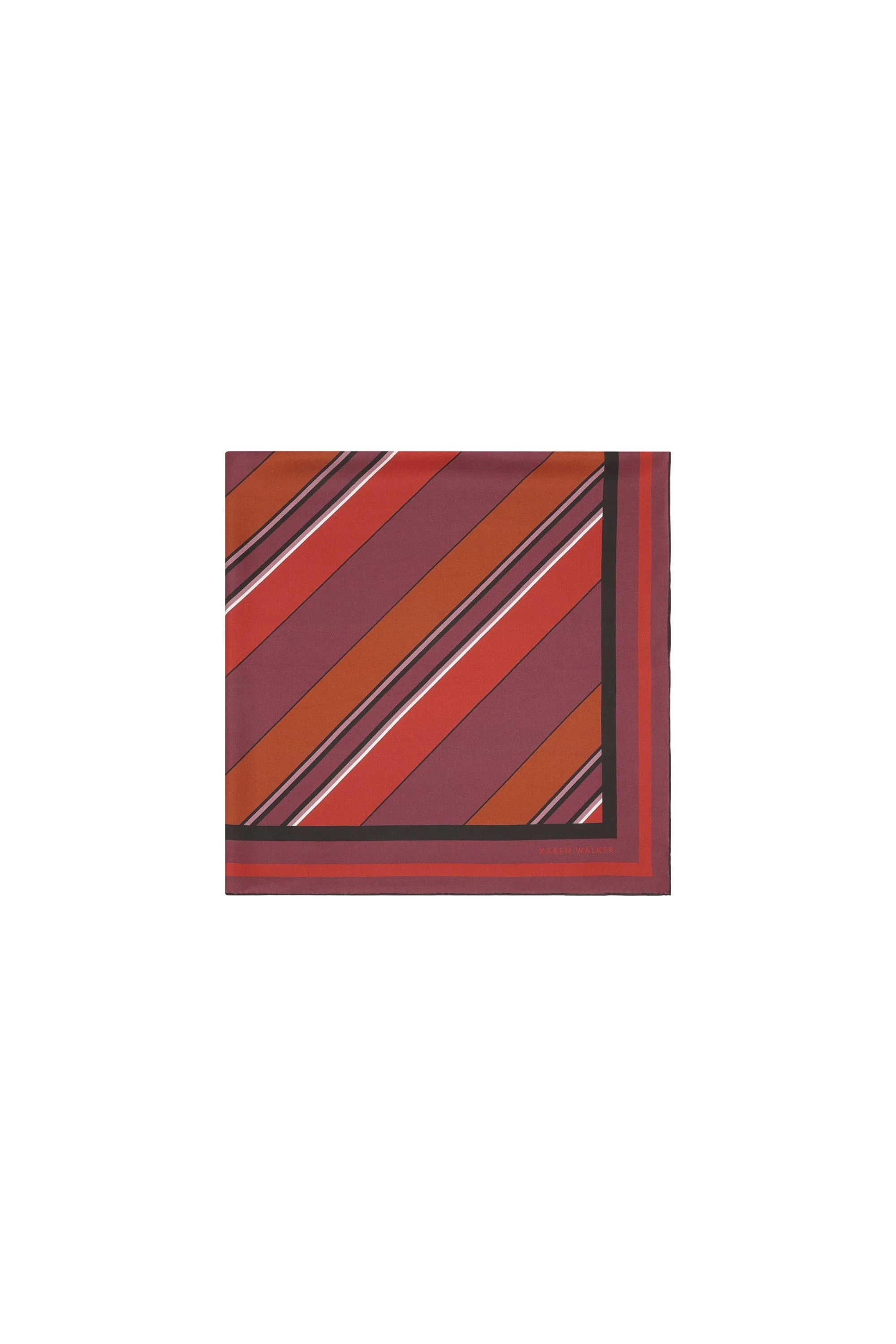 Karen Walker Stripe Classic Scarf Plum