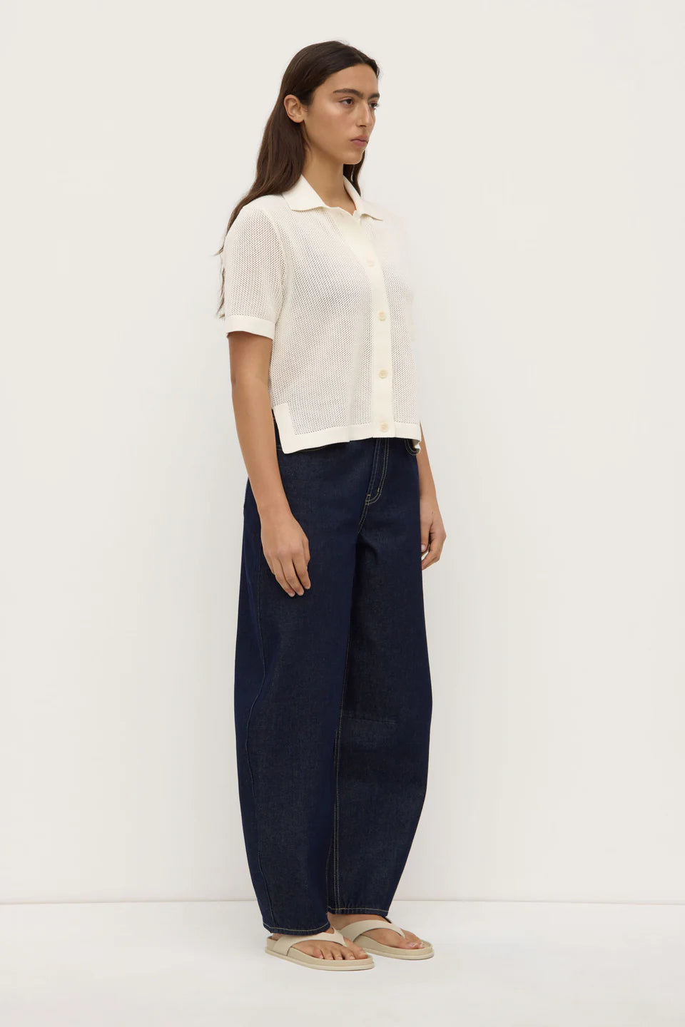 Assembly Label Kismet Knit Short Sleeve Shirt - White