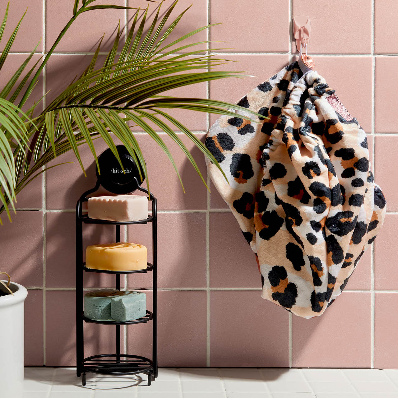 Kitsch Microfiber Quick-Dry Hair Towel Turban Leopard