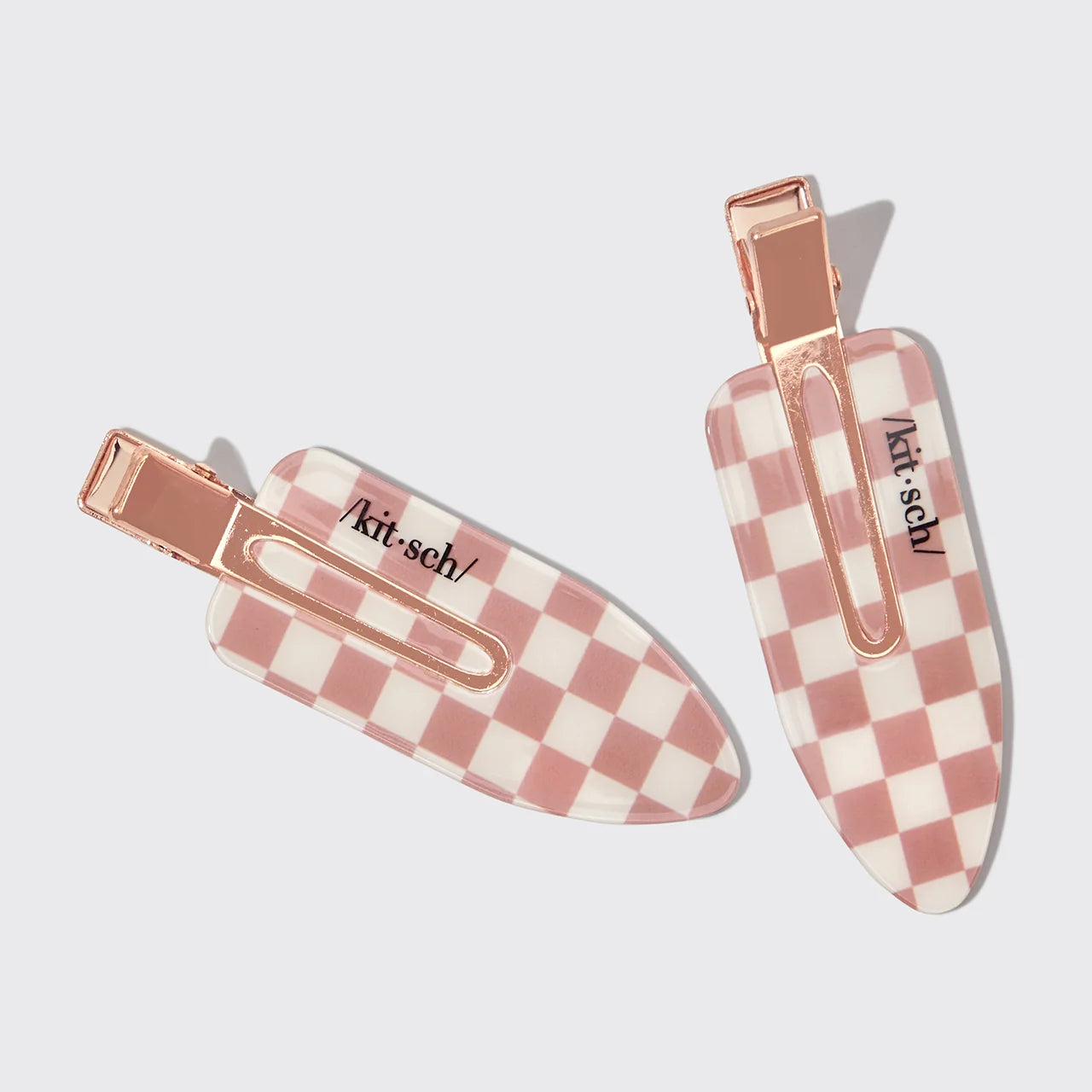 Kitsch XL Creaseless Clips Terracotta Checker