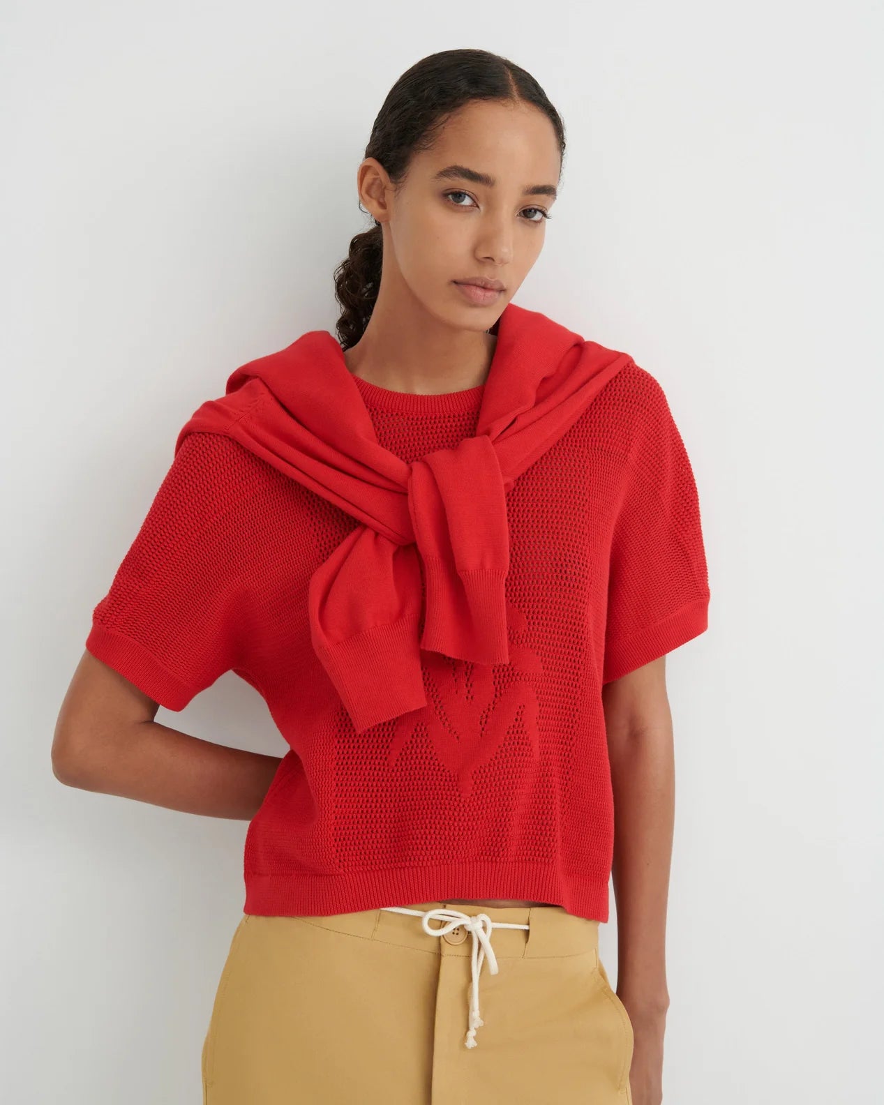 Kowtow Ariel Top Poppy Red