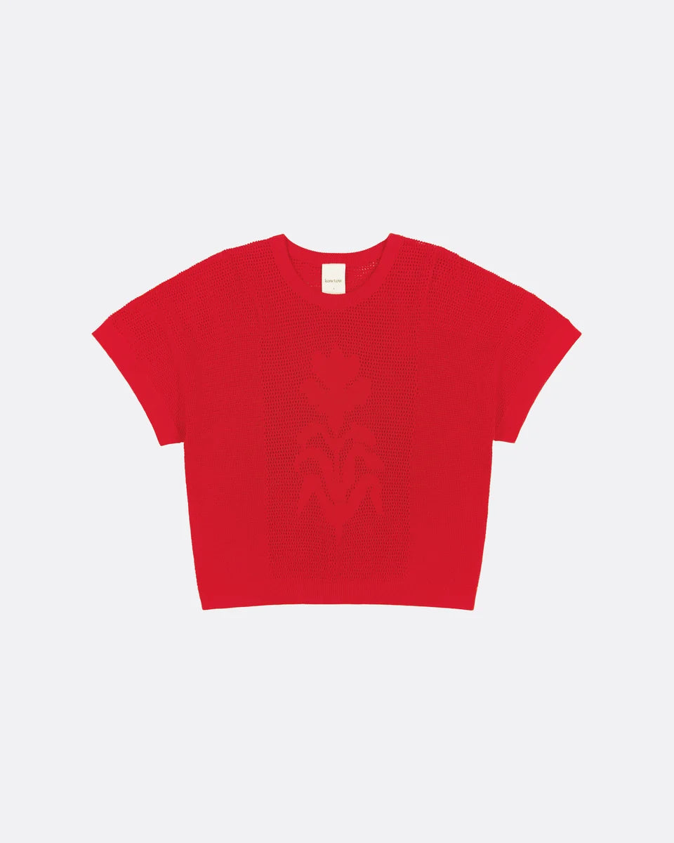 Kowtow Ariel Top Poppy Red