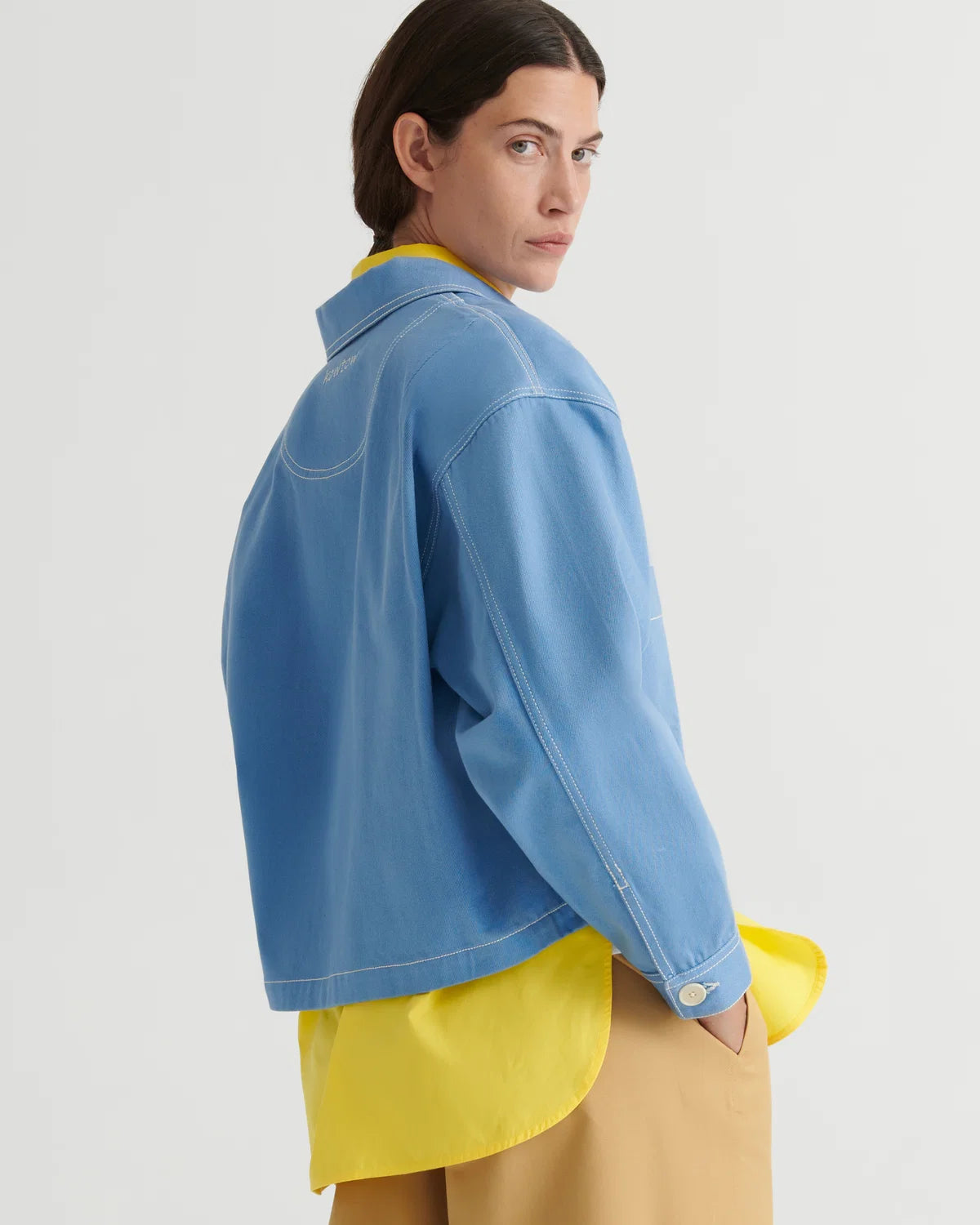 Kowtow Ava Jacket Sky Denim