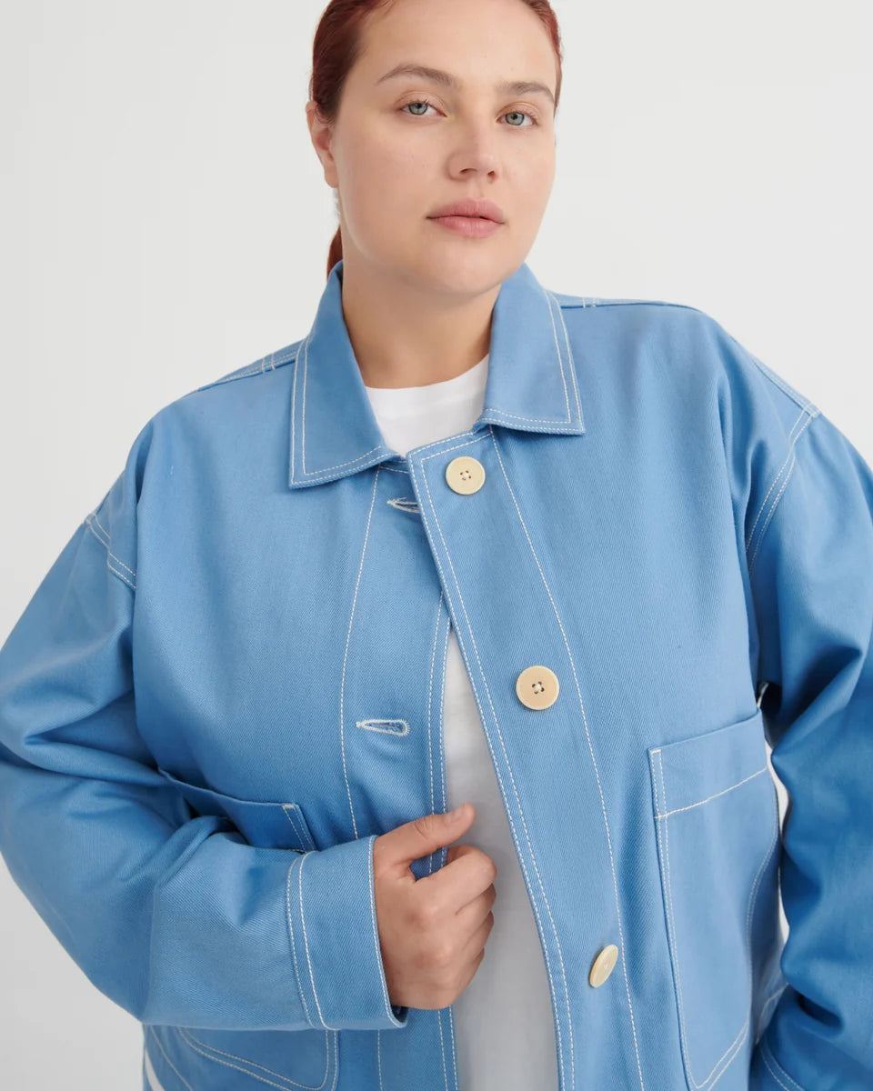 Kowtow Ava Jacket Sky Denim