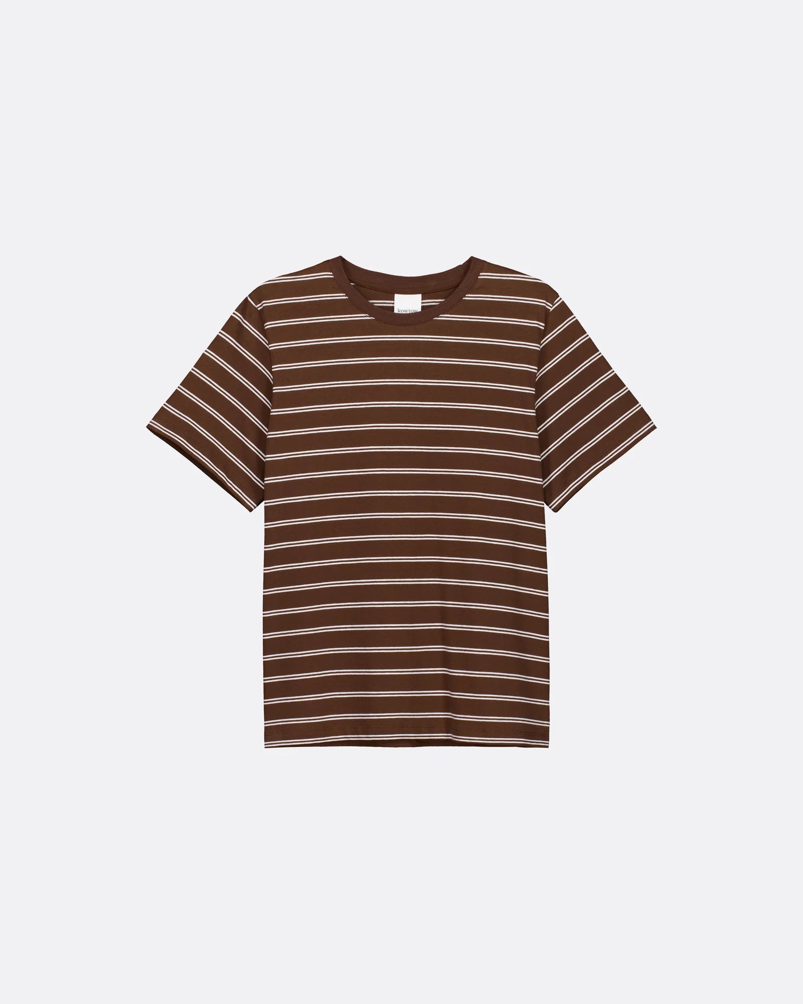 Kowtow Classic Tee Brown Stripe