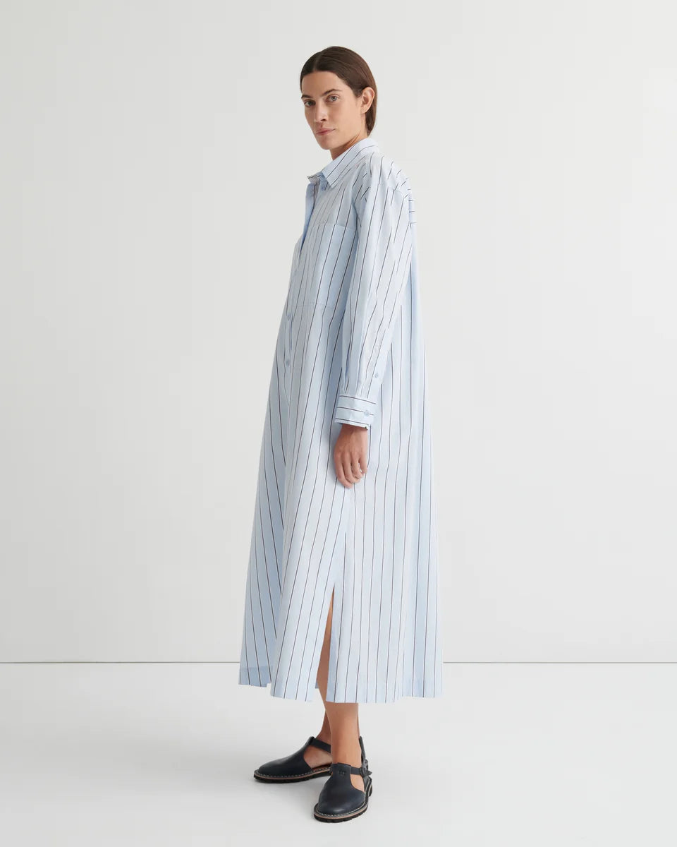 Kowtow Elementary Dress Cloud Stripe