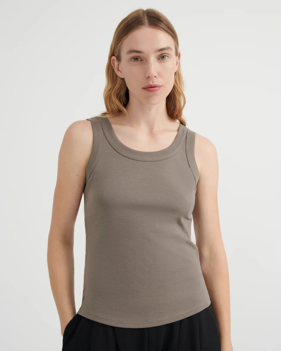 Kowtow Everyday Singlet Flint