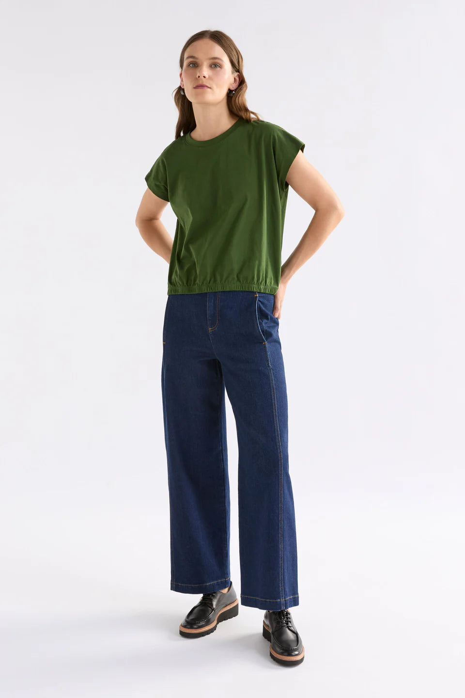 ELK Kruis Tee Olive