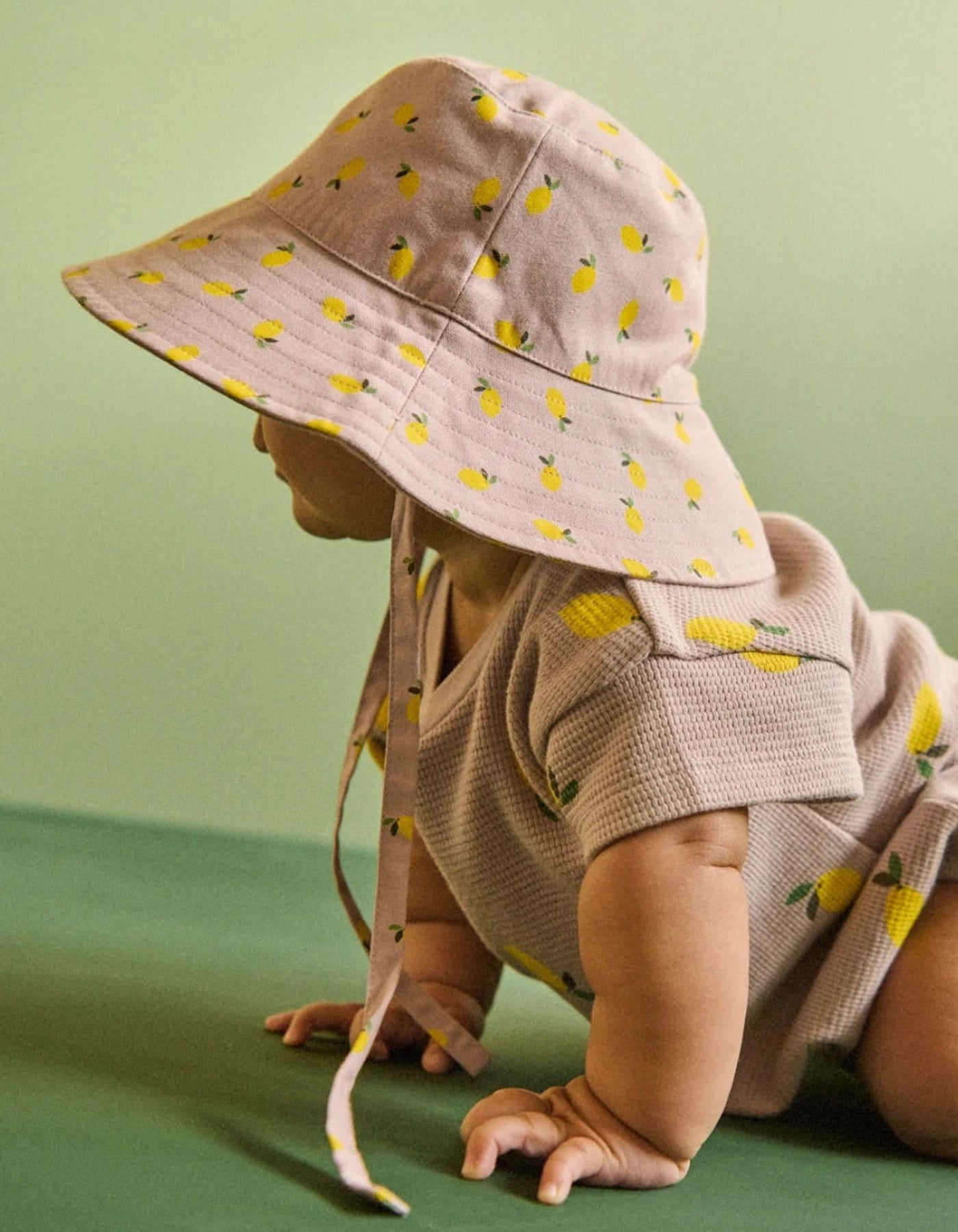 Nature Baby Holiday Sunhat Petite Lilac Lemon Print