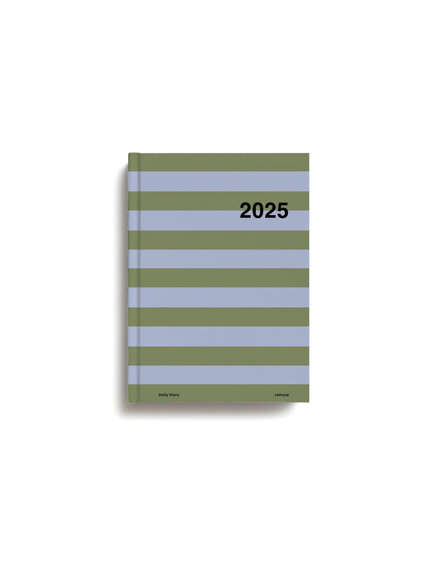 Lettuce Daily Diary 2025 Periwinkle + Olive Stripe