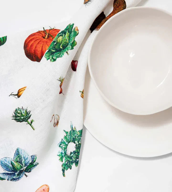 Lettuce Tea Towel Vintage Vegetables