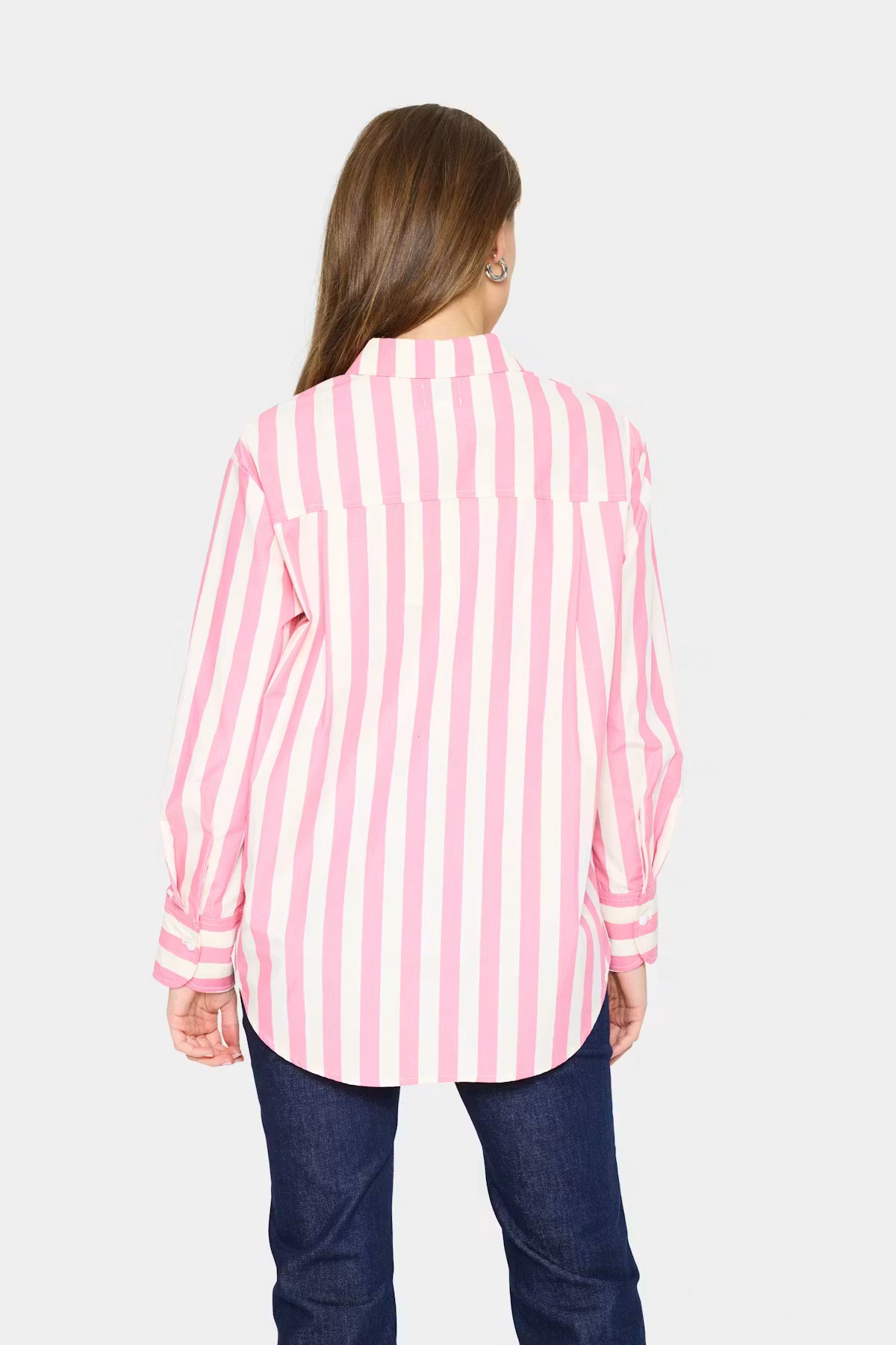 Saint Tropez Lieke SZ Shirt Fruit Dove Ice Stripe Pink