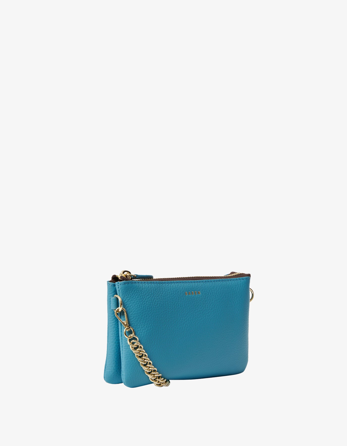 Saben Lily Crossbody Wave + Gold Curb Chain