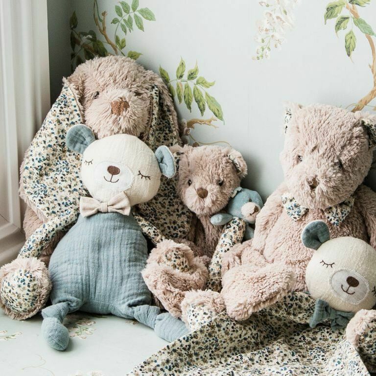 Lily & George Barney Bear Stick Rattle